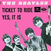 Ticket To Ride / Yes It Is, Parlophone UK, R 5265, April 09th, 1965, 7″45 RPM.