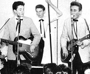 «The Quarrymen» November 23th, 1957, Liverpool - Colin Hanton, Paul McCartney, Len Garry, John Lennon, Eric Griffiths.