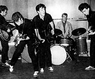 «The Silver Beatles» - S. Sutcliffe, J. Lennon, P. McCartney, T. Moore,  G. Harrison,  May 10th, 1960.