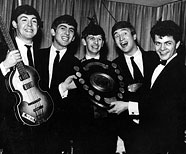 December 15th, 1962. Bill Harry presents «The Beatles» with The Mersey Beat Poll Winner's Award.