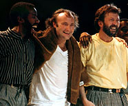 With Phil Collins, Madison Square Garden, April 27th, 1987. Photo: Michael Brito.