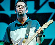 Eric Clapton, Jazz festival, The Hague, Netherlands, 11th July 1997. Photo: Paul Bergen