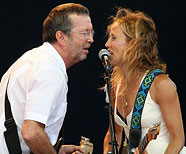 Eric Clapton and Sheryl Crow, Crossroads Guitar Festival, July 28, 2007 in Bridgeview, Illinois.