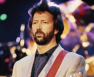 Eric Clapton at Wembley Stadium, London, 6-11-1988. (Photo by Steve Rapport/Getty Images).