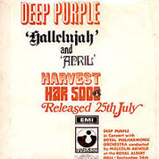 Hallelujahe / April Part 1, Harvest UK, HAR 5006, July 25, 1969, 7″45 RPM.