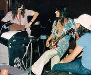 In the Studio - Munich, Germany August 1975 - Glenn Hughes, John Lord, Tommy Bolin, Ian Pace.