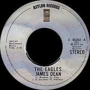 James Dean / Good Day In Hell, Asylum USA E-45202, 14 Aug 1974, 7″45 RPM.