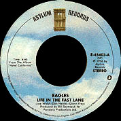 Life In The Fast Lane / The Last Resort, Asylum USA E-45403, 3 May 1977, 7″45 RPM.
