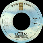 The Long Run / The Disco Strangler, Asylum USA E-46569, 27 Nov 1979, 7″45 RPM.