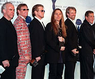 «Eagles» into the Rock & Roll Hall of Fame Jan. 12, 1998 in New York.