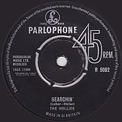 Searchin' / Whole World Over, Parlophone UK R 5052, 16 Aug 1963, 7″45 RPM.