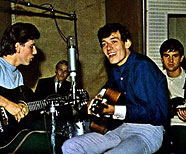 The Hollies In the studio.