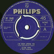 I've Been Loving You / Here's To The Next Time, Philips UK, BF 1643, March 01, 1968, 7″45 RPM.