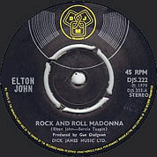 Rock And Roll Madonna / Grey Seal, DJM UK, DJS 222, June 19, 1970, 7″45 RPM.