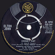 Honky Cat / Lady Samantha / It's Me That You Need, DJM UK, DJS 269, August 25, 1972, 7″45 RPM.