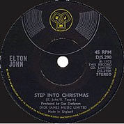 Step Into Christmas / Ho, Ho, Ho, (Who'd Be A Turkey At Christmas?), DJM UK, DJS 290, November 26, 1973, 7″45 RPM.