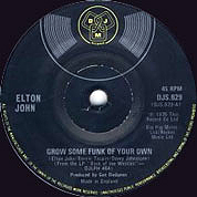 Grow Some Funk Of Your Own / I Feel Like A Bullet (In The Gun Of Robert Ford), DJM UK, DJS 629, January 09, 1976, 7″45 RPM.
