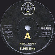 Pinball Wizard / Harmony, DJM UK, DJS 10652, September 03, 1976, 7″45 RPM.