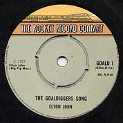 The Goaldiggers Song / Jimmy, Brian, Elton And Eric, The Rocket Record Company UK, GOALD 1, April 1977, 7″45 RPM.
