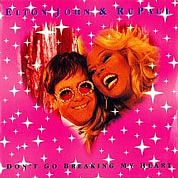 Elton John And RuPaul - Don't Go Breaking My Heart / Donner Pour Donner, The Rocket Record Company UK, EJS 33, February, 1994, 7″45 RPM.
