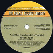 All That I'm Allowed (I'm Thankful) / Nice And Slow, The Rocket Record Company UK, 9868689, November 8, 2004, 7″45 RPM.