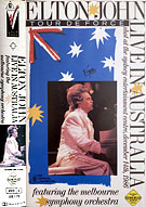 Live In Australia With The Melbourne Symphony Orchestra, Virgin Music Video - VVD196, VHS, UK, 1987.