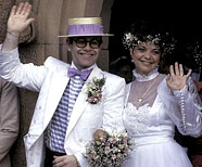 Свадьба Элтон Джон и Рената Блауэль, 1984 год.