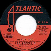 Black Dog / Misty Mountain Hop, Atlantic USA, 45-2849, December 02th, 1971, 7″45 RPM.