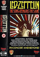 LED ZEPPELIN - The Song Remains The Same, Warner Home Video  PEV61389, UK, VHS 1984.