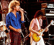Led Zeppelin - Wembley Stadium in London, UK, Live Aid, July 13th, 1985.
