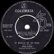 Would Be So Nice / Julia Dream, Columbia UK, DB 8401, April 19th, 1968, 7″45 RPM.