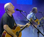 David Gilmour, Roger Waters, Hyde Park, London, July 2 2005.