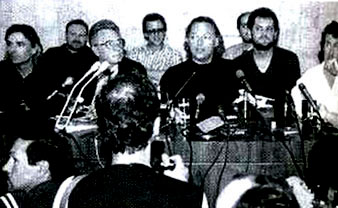 Пресс-конференция PINK FLOYD в Москве, 1989.