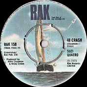 48 Crash / Little Bitch Blue, UK, RAK 158, 20 July 1973, 7″45 RPM.