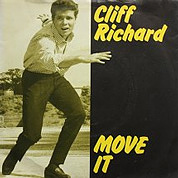 Cliff Richard And The Drifters,  Schoolboy Crush / Move It!, Columbia DB 4178, Aug 1958, 7″45 RPM.