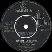 Constantly (L'Edera) / True, True Lovin', Columbia DB 7272, 17 Apr 1964, 7″45 RPM.