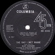 The Day I Met Marie / Our Story Book, Columbia DB 8245, 11 Aug 1967, 7″45 RPM.