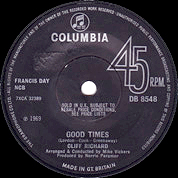 Good Times / Occasional Rain, Columbia DB 8548, 21 Feb 1969, 7″45 RPM.