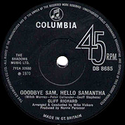 Goodbye Sam, Hello Samantha / You Never Can Tell, Columbia DB 8685, 29 May 1970, 7″45 RPM.