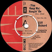 (You Keep Me) Hangin' On / Love Is Here, EMI 2150, 26 Apr 1974, 7″45 RPM.