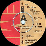 Yes He Lives / Good On The Sally Army, EMI 2730, 27 Jan 1978, 7″45 RPM.