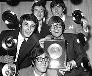 Cliff and the Shadows with gold discs, 1964.