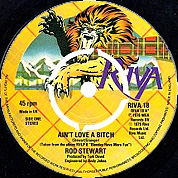 Ain't Love A Bitch / Scarred And Scared, Riva RIVA 18, Jan 1979, 7″45 RPM.