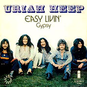 Easy Livin' / Gypsy, Island 12 196 AT, Aug 1972, 7″45 RPM.