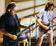 David Gilmour and Brian May to Rock Aid Armenia in 1989.