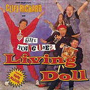 Cliff Richard And Hank Marvin: Living Doll / (All The Little Flowers Are) Happy, WEA YZ 65, Mar 1986, 7″45 RPM.