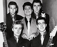 A young Cliff Richard with The Drifters, 1958.