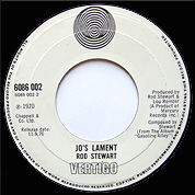 It's All Over Now / Jo's Lament, Vertigo 6086 002, 11 Sep 1970, 7″45 RPM.