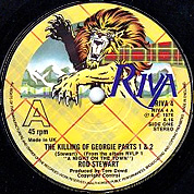 The Killing Of Georgie Parts 1 And 2 - Fool For You, Riva RIVA 4, 13 Aug 1976, 7″45 RPM.