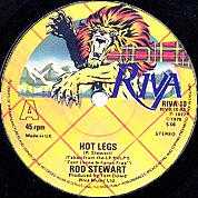 Hot Legs / I Was Only Joking, Riva RIVA 10, 20 Jan 1978, 7″45 RPM.